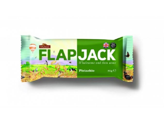 Flapjack Wholebake ovesný pistácie 80g