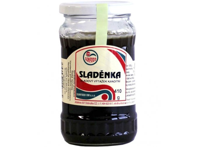 Sladěnka ječmenný slad sklo 410g