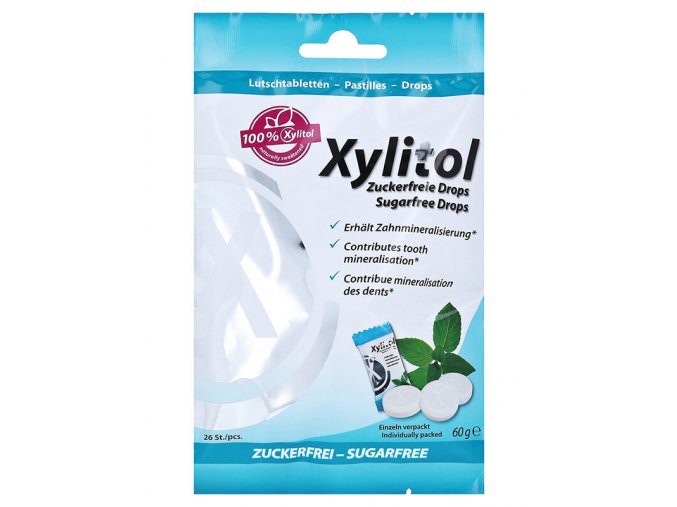 Miradent Xylitol pastilky MÁTA 26 ks