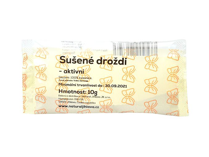 Sušené aktivní droždí 10g