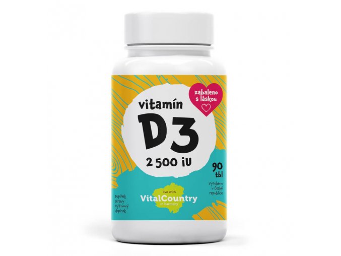 Vital Country Vitamín D3 2500IU 90 tablet