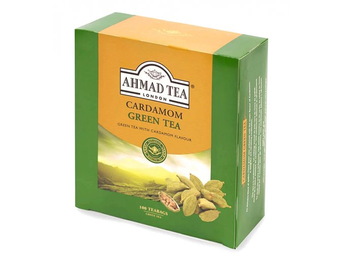 Ahmad Tea Cardamom Green Tea 100 x 2g z boku