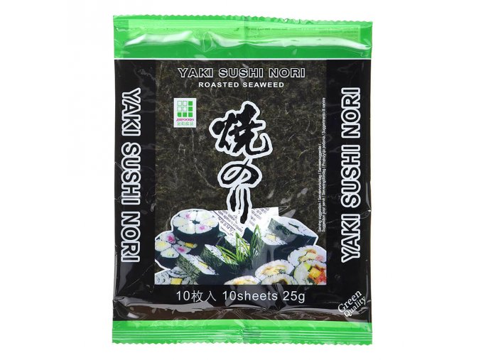 Yaki Sushi Nori Green pražené mořské řasy 25 g