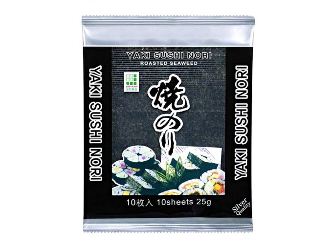 Yaki Sushi Nori Silver pražené mořské řasy 25g