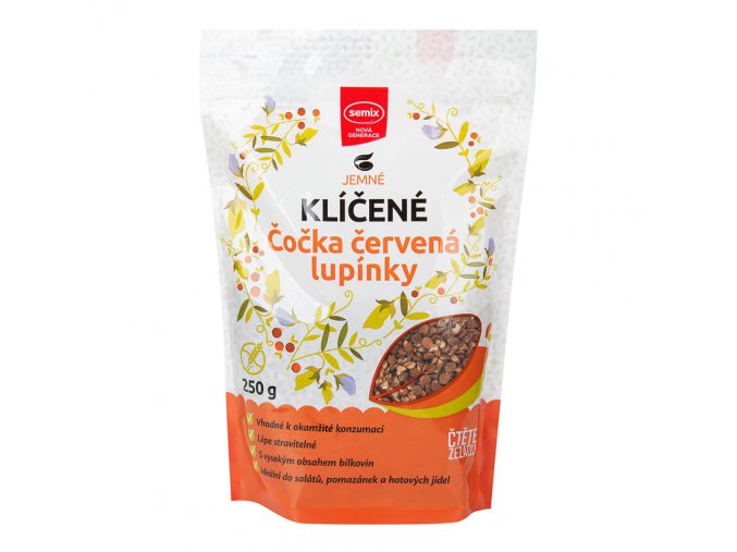 Semix Klíčená čočka červená lupínky 250 g