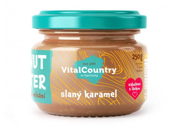 Vital Country Arašídové máslo slaný karamel 250 g