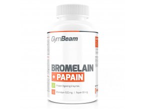 GymBeam Bromelain Papain 90 kapslí