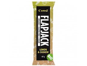 Cerea Bio Flapjack bezlepkový citrón & kešu 60 g