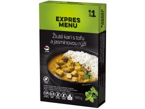 KM Žluté kari s tofu a jasmínovou rýží 500 g