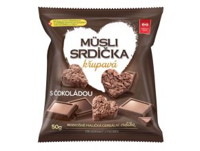 Müsli srdíčka s čokoládou 50 g