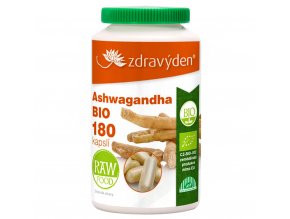 Zdravý den Ashwagandha BIO 180 kapslí