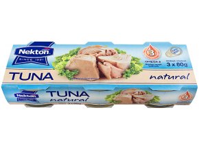 Nekton Tuňák ve vlastní šťávě celý 3 x 80 g