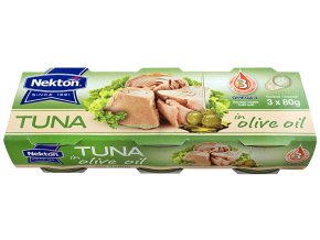 Nekton Tuňák v olivovém oleji kusy 3 x 80 g