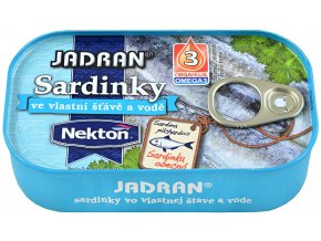 Nekton Sardinky ve vlastní šťávě a vodě 125 g