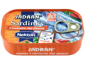 Nekton Sardinky v rostlinném oleji pikantní 125 g