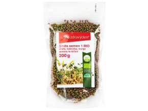 Zdravý den Směs semen na klíčení 1 BIO alfalfa, ředkvička, mungo 200 g