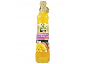 Natur farm Ovocný sirup s příchutí manga a lotosového květu 700 ml