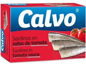 Calvo Sardinky v rajčatové omáčce 120g