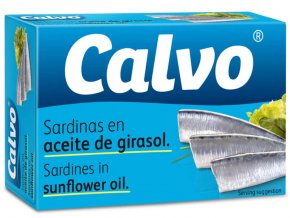 Calvo Sardinky ve slunečnicovém oleji 120 g