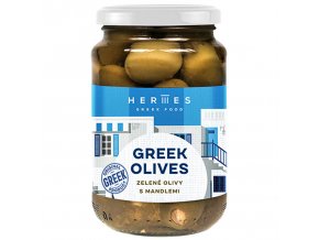 Zelené olivy s mandlí 190 g