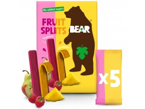 BEAR Fruit Splits malina a ananas 5 x 20 g