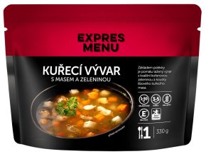 Kuřecí vývar s masem a zeleninou 330 g