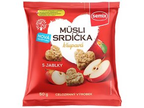 Müsli srdíčka s jablky 50g