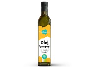 Konopný olej lisovaný za studena 500 ml