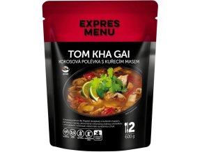 Tom Kha Gai Thajská kokosová polévka s kuřecím masem