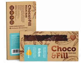 RAW plněná čokoláda kokos