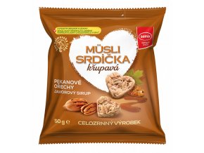 Müsli srdíčka křupavá s pekanovými ořechy SEMIX