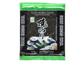 Yaki Sushi Nori Green pražené mořské řasy 25 g