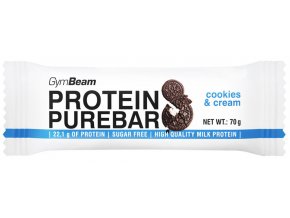 GymBeam Low Carb Protein Pure Bar Cookies a krém 60 g