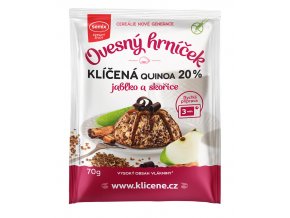 Ovesný hrníček s klíčenou quinoou, jablky a skořicí bez lepku 70g