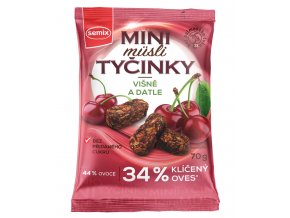 Mini Müsli tyčinky s višněmi bez lepku 70 g