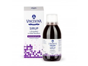 Vincentka Sirup s jitrocelem a mateřídouškou 200 ml