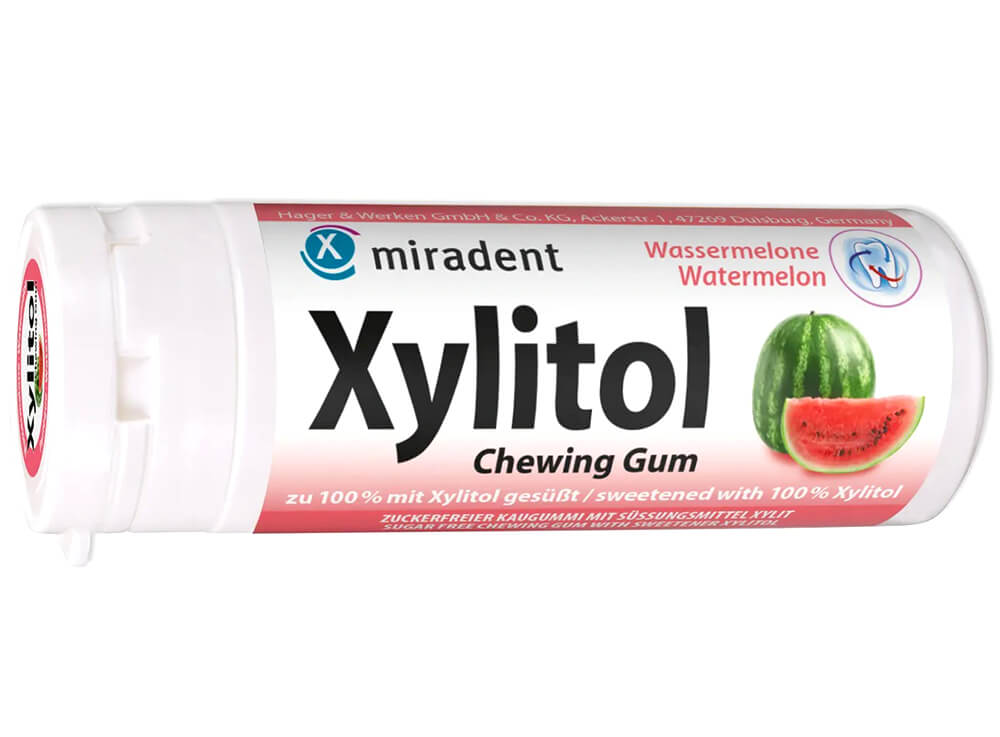 Miradent Xylitol žvýkačky MELOUN 30 ks