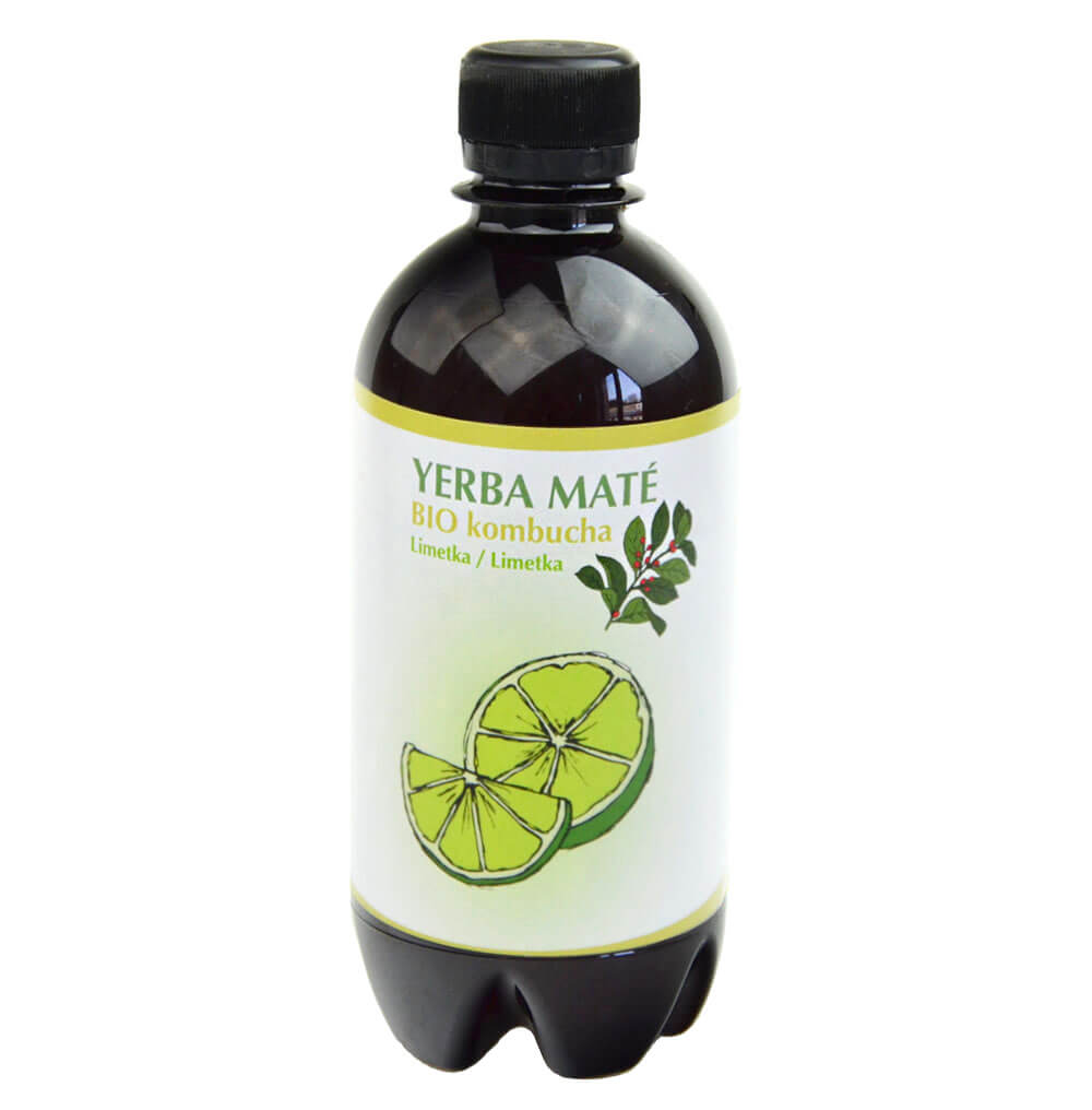 Stevikom Kombucha YERBA MATÉ limetka BIO 400ml