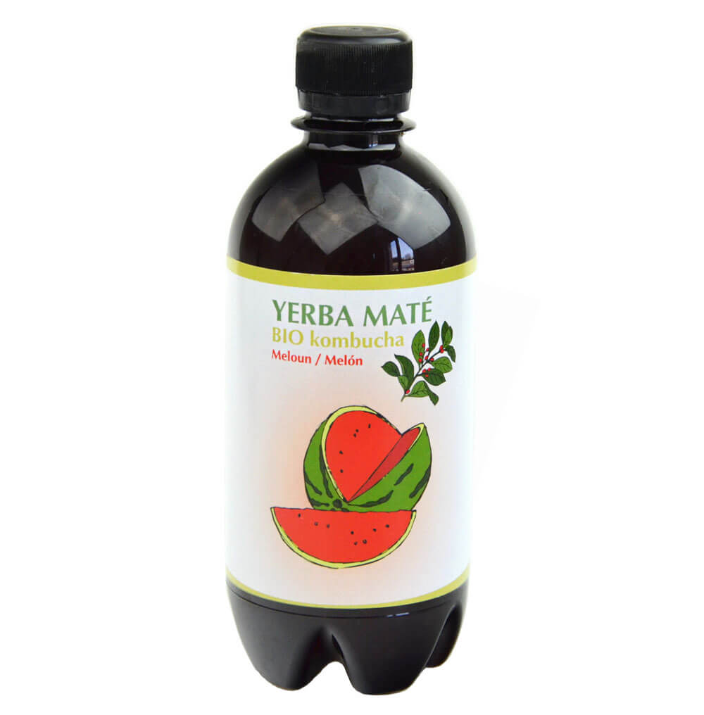 Stevikom Kombucha YERBA MATÉ meloun BIO 400 ml