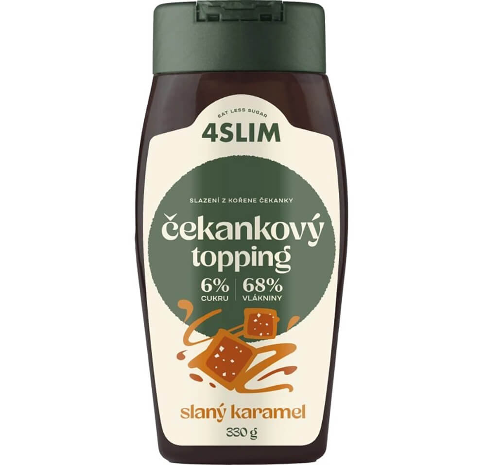 4Slim Čekankový topping slaný karamel 330g