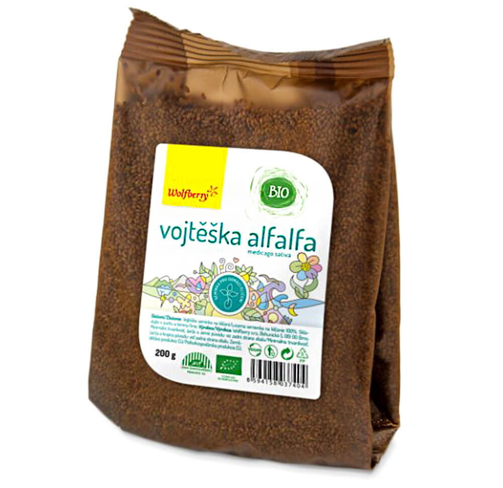 Levně Wolfberry Alfalfa semínka vojtěšky BIO 200g