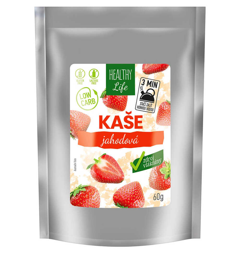 MKM Pack Low carb kaše jahodová se sladidlem 60 g