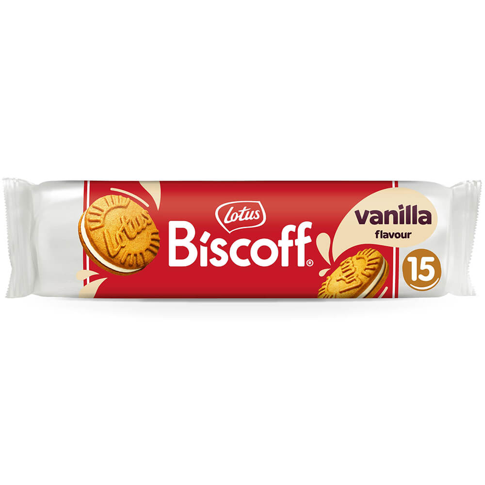 Lotus Biscoff Plněné sušenky s vanilkovým krémem 150 g