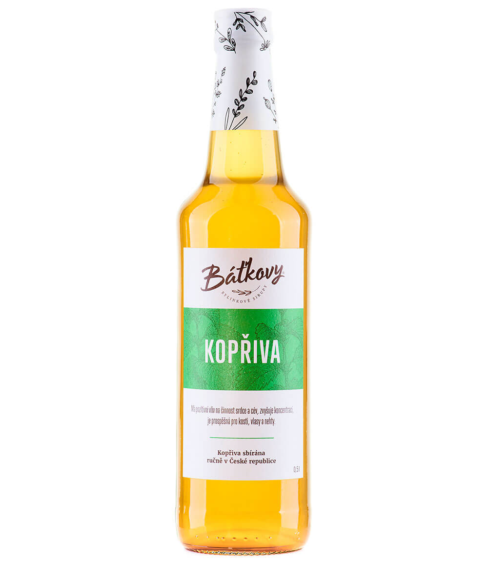 Báťkovy bylinkové sirupy Kopřivový sirup 500ml