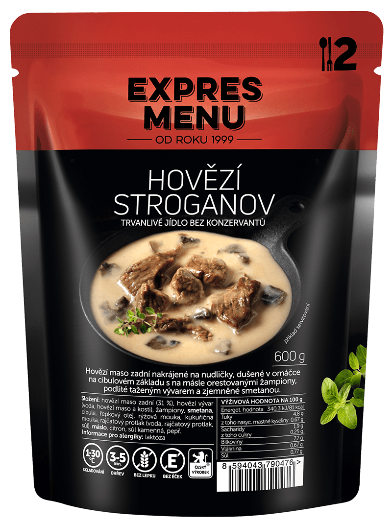 Expres Menu Hovězí Stroganov 600 g