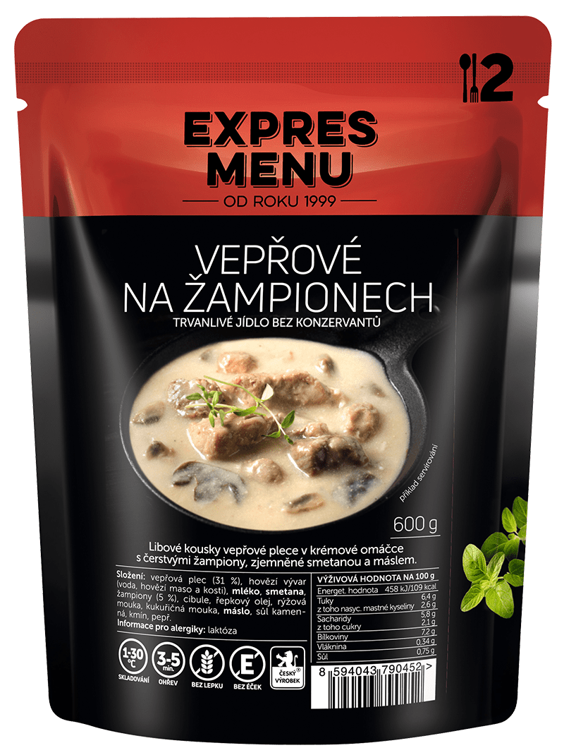 Expres Menu Vepřové na žampionech 600 g