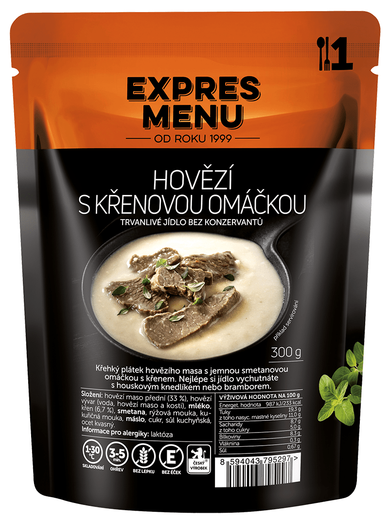 Expres Menu Hovězí s křenovou omáčkou 300 g