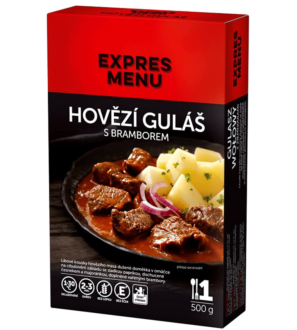 Expres Menu KM Hovězí guláš s brambory 500 g