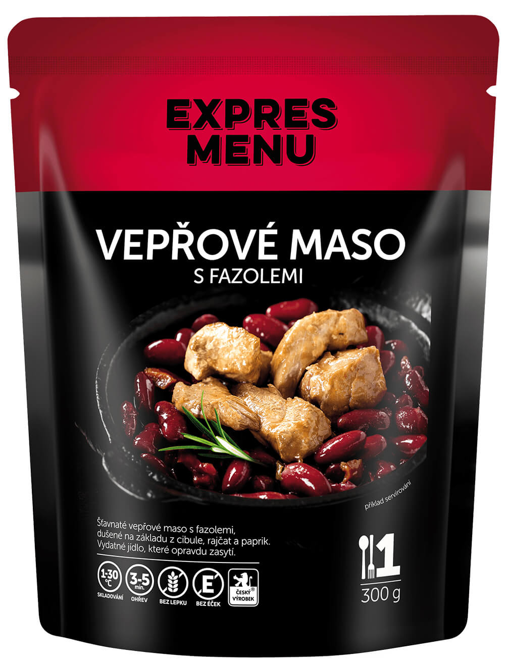 Expres Menu Vepřové maso s fazolemi 300 g