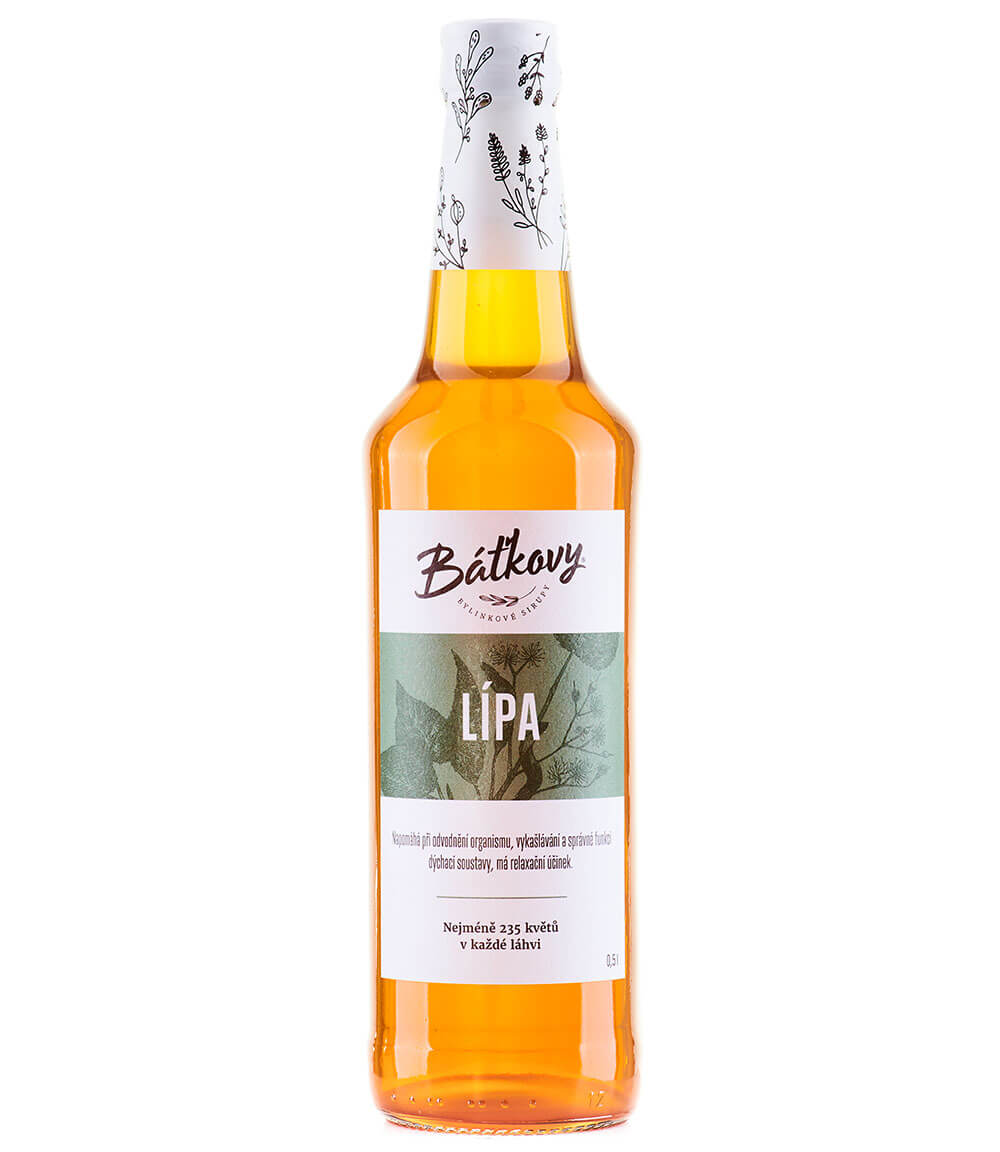 Báťkovy bylinkové sirupy Lipový sirup 500ml